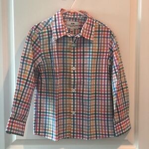 Kiwi Boys Color Plaid Button Down Shirt Size 6